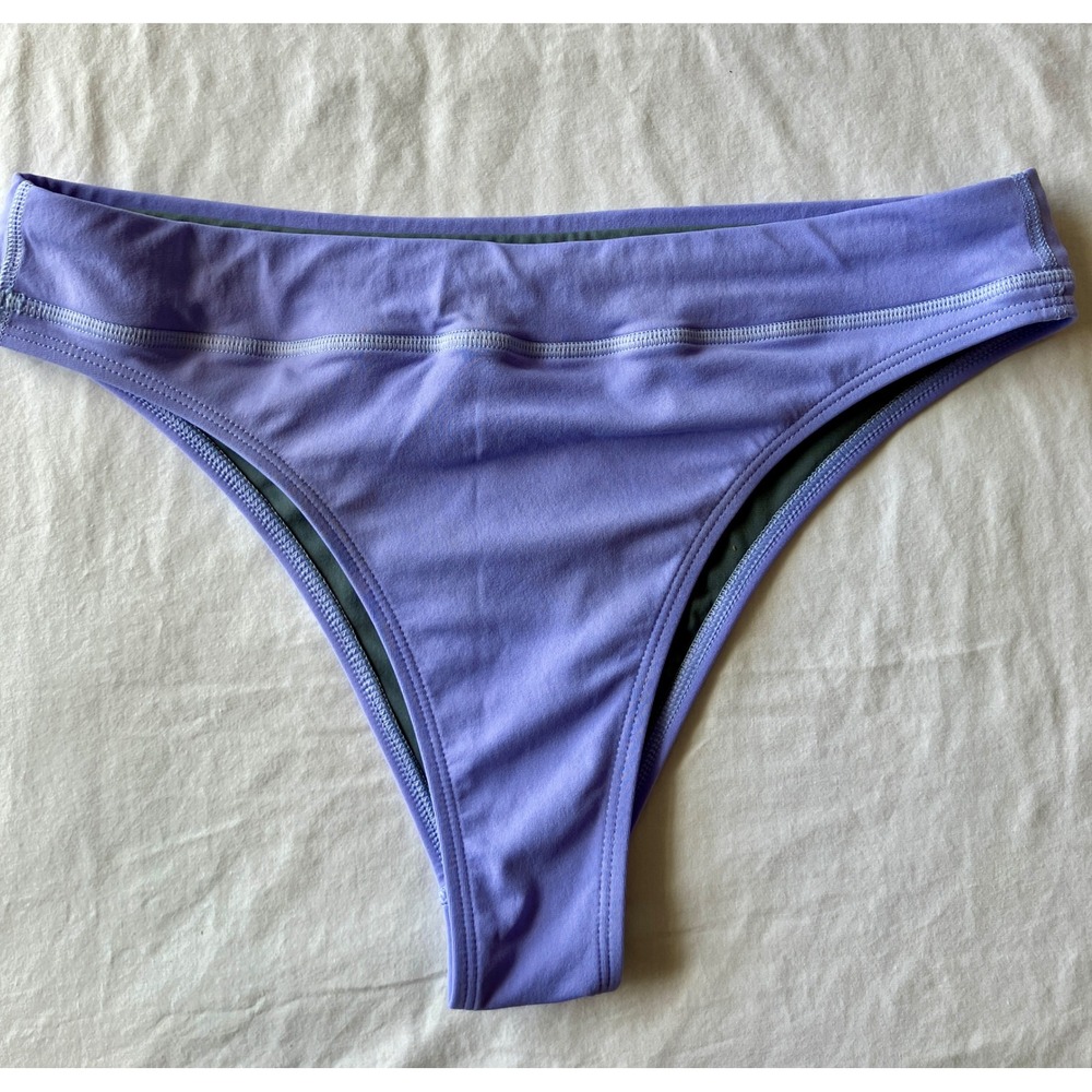 Jolyn Zoe Purple Athletic Bikini Bottoms XL Internal Drawstring Swim Briefs